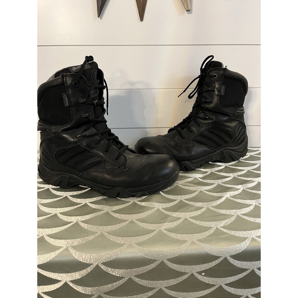 Bates Mens Gx-8 Side-Zip Gore-Tex® Waterproof Boot Black E02268 Men's Size 12